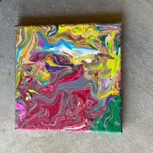Multicolor pour painting